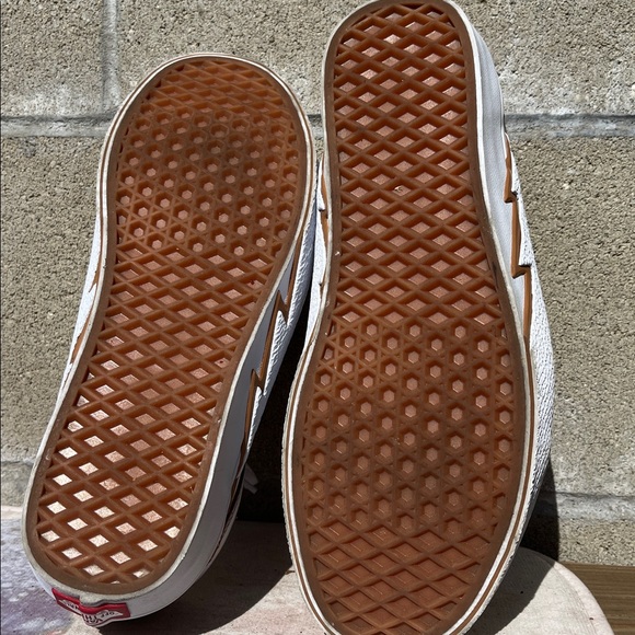 Vans White and Brown lightning Sneakers - Picture 8 of 8